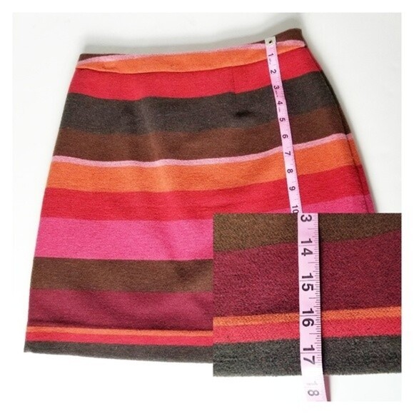 NWT Loft Striped A-Line Wrap Skirt - Picture 7 of 11